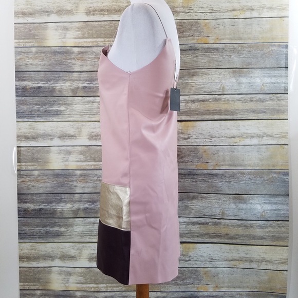 NWT Zara Faux Leather Spaghetti Strap Mini Dress - Picture 7 of 8